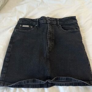 Calvin Klein black Jean skirt